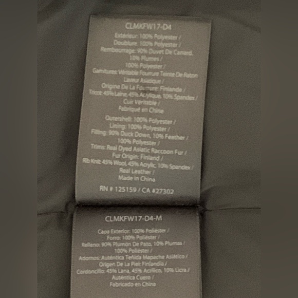 Mackage Kay-F down winter coat with signature fur collar NWT - Picture 7 of 13